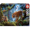 Image de Puzzle de 1000 pièces Educa Tigres En Arbol 27x37x5,8 cm
