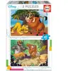 Image de Lot de 2 puzzles avec 20 pièces animaux Disney Disney 21,7x31,6x4,6 cm