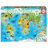 Image de Puzzle de 150 pièces Educa Mapa Animales 36x26x6 cm