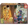 Image de Puzzle de 2 x 1000 pièces Educa Klimt 30x43x5 cm