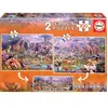 Image de Puzzle de 2 x 100 pièces Educa Animales Selva 21x31x5 cm
