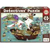 Image de Puzzle de 50 pièces Educa Detectives Piratas 21x32x5 cm