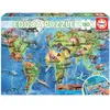 Image de Puzzle de 150 pièces Educa Mapa Dinosaurios 28x37x5 cm