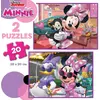 Image de Puzzle de 2 x 20 pièces Educa Minnie 19x24x4 cm