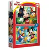Image de Puzzle de 2 x 20 pièces double Educa Mickey 26x33x6 cm