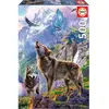 Image de Puzzle de 500 pièces Lobos dans les rochers Educa 29x25,1x35 cm