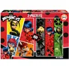 Image de Puzzle de 2x100 pièces Educa Borras Miraculous Ladybug 48x28 cm