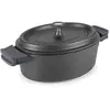 Image de Cocotte ovale en aluminium fondu Lacor 26x20 cm TU