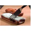 Image de Spatule dentée en inox Lacor 32x10x5 cm