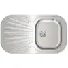 Image de Teka Stylo 1C 1E Lavabo sur-encimera Rectangulaire Acier inoxydable 485mm x 830mm x 170mm