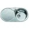 Image de Évier Teka DR 80 1C 1E Inox Undermount Ovale 1 Bac 360x360 mm