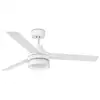Image de Faro Ice Ventilateur de Plafond avec Commande d'Éclairage LED et Haut-Parleur Pales Réversibles 55W Blanc/Érable