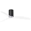 Image de Faro Mini Tube Fan Ventilateur de Plafond avec Commande 32W Noir Brillant/Transparent