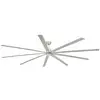 Image de Ventilateur de plafond Faro Manhattan avec éclairage LED et télécommande 56 W Nickel mat