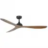 Image de Ventilateur de plafond Faro Gotland avec télécommande 30 W Noir/Bois