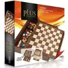 Image de Jeux de table 5 en 1 oie, parchisi, échecs, dames et backgammon Cayro 34x34x8 cm