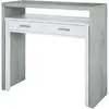 Image de Habitdesign Bureau Table de Bureau Extensible Blanc/Gris