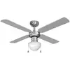 Image de Ventilateur de Plafond avec Lumière EDM Caribe 60W 102cm 3 Vitesses Chaînes Palettes Réversibles