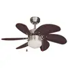 Image de Ventilateur de Plafond avec Lumière EDM Aral 50W 76cm 3 Vitesses Fonction Hiver