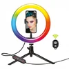 Image de Support de bureau Muvit pour smartphone avec anneau lumineux 10"