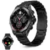 Image de Ksix Titanium Bluetooth 55,5mm AMOLED Noir Taille Unique IP67 SpO2 Pulsomètre Sommeil