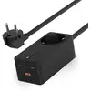 Image de Bande de charge ultra rapide Ksix Gan 65W, PPS, Power Delivery, Multiport X4, câble 1,5 M, noir