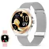 Image de Ksix Lya Bluetooth 1.19" AMOLED Argent Bracelet Métal et Silicone M Suivi SpO2 Pulsomètre