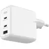 Image de Chargeur rapide Ksix 2xUBS-C + 1xUSB 65w Blanc