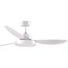 Image de Ventilateur Bel Air Home Tulum Shakespeare 25W LED 120 cm Blanc Télécommande