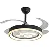 Image de Ventilateur de plafond Bel Air Dafne 72W LED 4 pales retractables noir