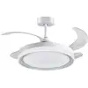 Image de Ventilateur de plafond Bel Air Kigali 72W LED télécommande blanc argent