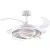 Image de Ventilateur de plafond Bel Air Atlas 80W LED 108cm 4 pales rétractables blanc