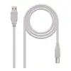 Image de Nanocable Cable Impresora USB 2.0 Tipo A/B Macho/Macho 3m Beige