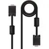 Image de Nanocable Cable SVGA con Ferrita HPDB15 Macho/Macho 15m Negro