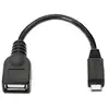 Image de Nanocable Cable OTG USB 2.0 Micro USB-B Macho a USB-A Hembra 15cm Negro