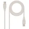 Image de Nanocable Cable USB 2.0 Tipo A Macho/Macho 3m Beige