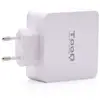 Image de Tooq USB-C/USB 3.0 Chargeur mural à charge rapide Blanc