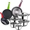 Image de Batterie de cuisine San Ignacio Toledo 8 pièces + Jolie lot de 3 poêles