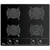 Image de Teka GBC 64000 Plaque de Cuisson au Gaz Butane 4 Zones Verre Noir