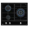Image de Teka GZC 63310 Plaque de Cuisson au Gaz Naturel 3 Zones 60 cm Noir