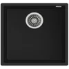 Image de Évier Teka Square 40.40 TG Tegranite+ Noir 1 Bac Sous-Plan de Travail 400x400mm