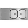 Image de Teka UNIVERSE 80 T-XP 2C 1E REV Évier inox 2 bacs avec égouttoir réversible, 80 cm