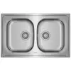 Image de Teka Fregadero Universe 80 T-XP 2C Acier Inoxydable 2 Cubetas Encastré