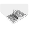 Image de Fregadero Teka UNIVERSE 80 T-XP 2C Acero Inoxidable 2 Senos Rectangular Sobre-Encimera