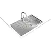 Image de Évier Teka STARBRIGHT 45 E-XP Acier Inoxydable 1 Bac Égouttoir Gauche