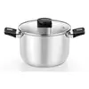Image de Olla MONIX M240222 Acero Inoxidable 22cm/5L/Tapa Vidrio Termoresistente