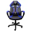 Image de Chaise gaming VIZZIO Nayade V2 noire/bleue ergonomique, dossier inclinable, 150 kg