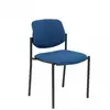 Image de Piqueras y Crespo Villalgordo Bali Chaise Fixe Bleu Marine Châssis Noir