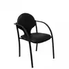 Image de Piqueras y Crespo Hellin Pack de 2 Chaises Châssis Similicuir Noir