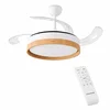 Image de Ventilateur de plafond InnovaGoods Woteez avec lumière LED et 4 pales rétractables 72 W Blanc